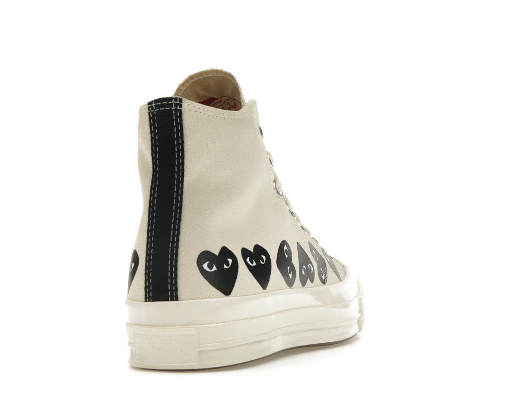 Converse Chuck Taylor All Star 70 Hi Comme des Garcons PLAY Multi-Heart Milk