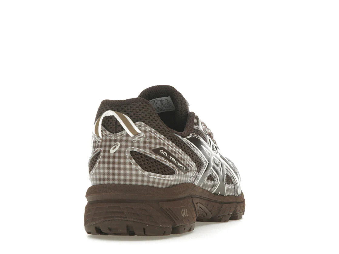 ASICS Gel-Venture 6-stöckiges Modell, rotbraunes Vichy-Karo