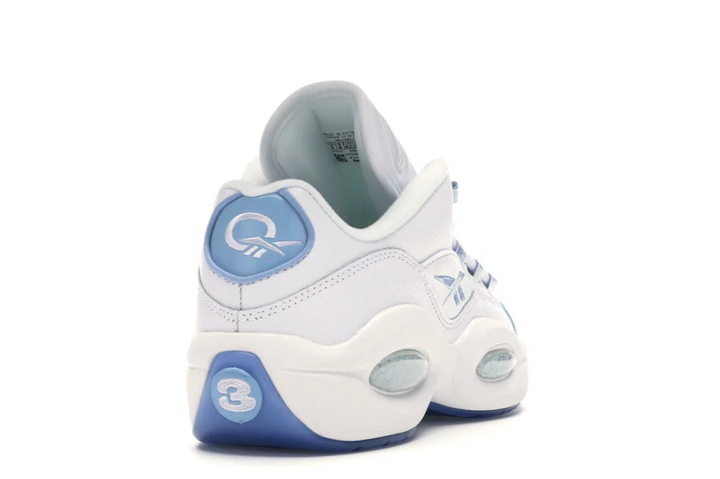 Reebok Question Low Patent Toe Carolina Blue