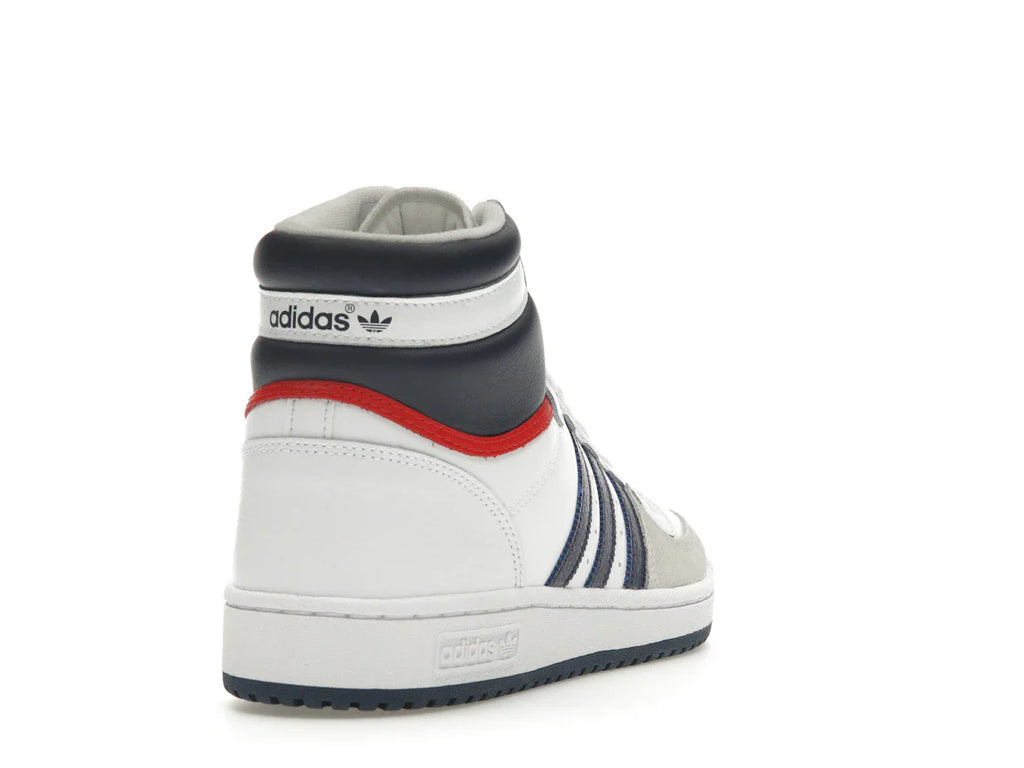adidas Top Ten Hi Weiß Marineblau Rot