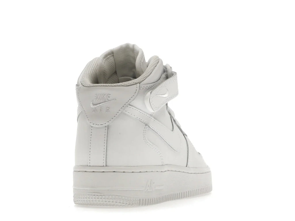 Nike Air Force 1 Mid LE Triple White (GS)
