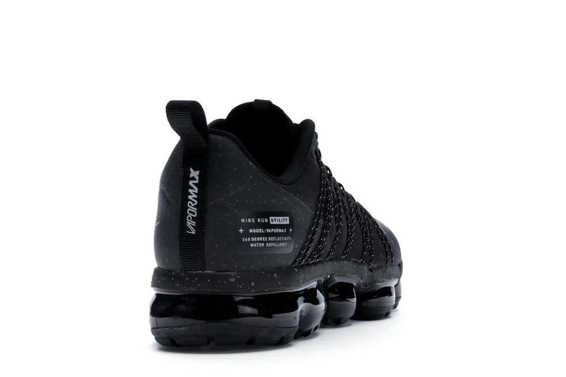 Nike Air VaporMax Run Utility Schwarz Reflektierendes Silber
