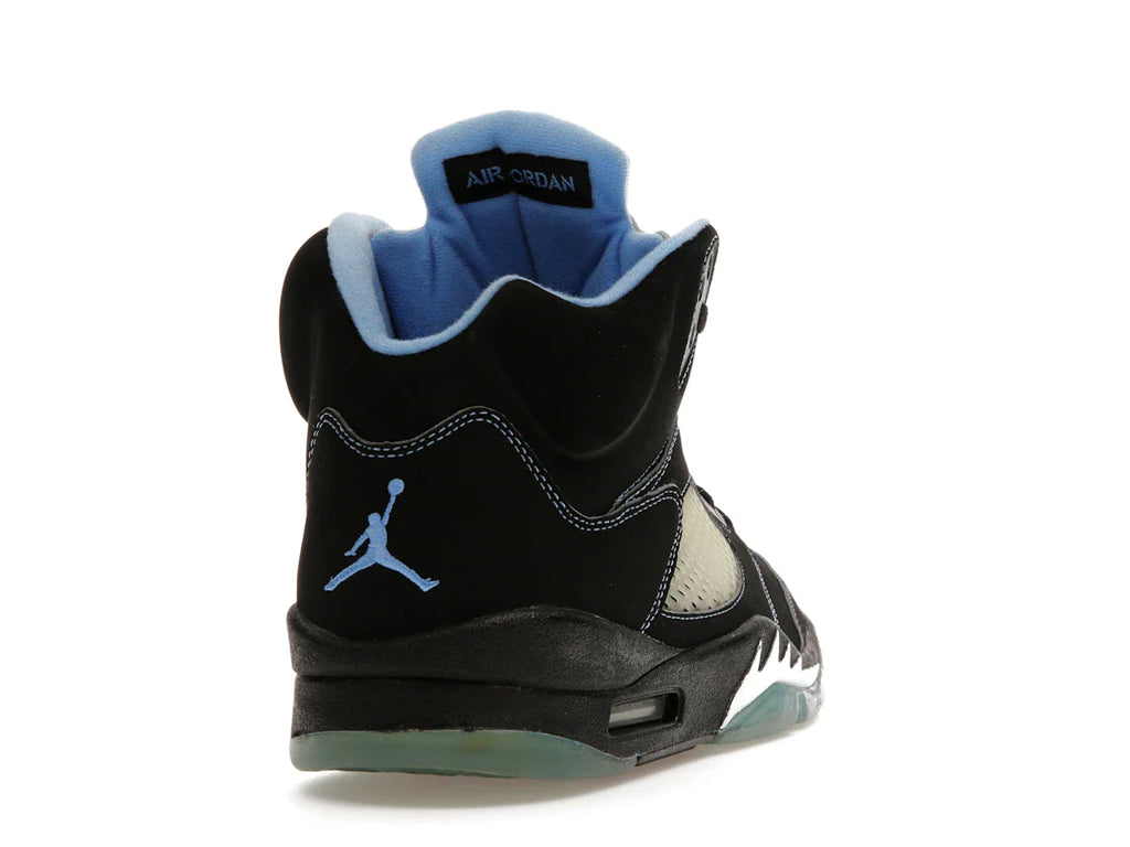Jordan 5 Retro Schwarz/University Blue