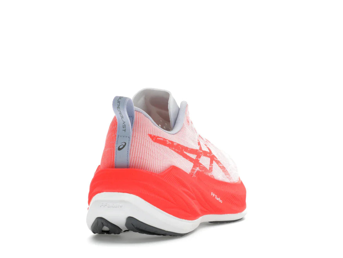ASICS Superblast Weiß Sonnenaufgang Rot