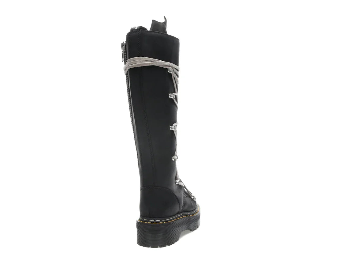 Dr. Martens 1460 DRKSHDW Quad Sole Pentalace Boot Rick Owens Schwarz