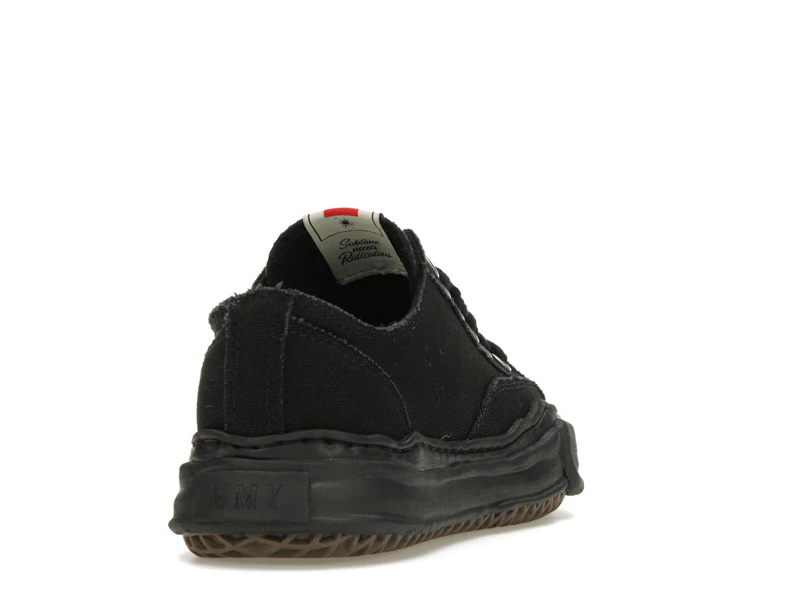 Maison Mihara Yasuhiro Peterson OG Sole Canvas Low Schwarz Schwarz