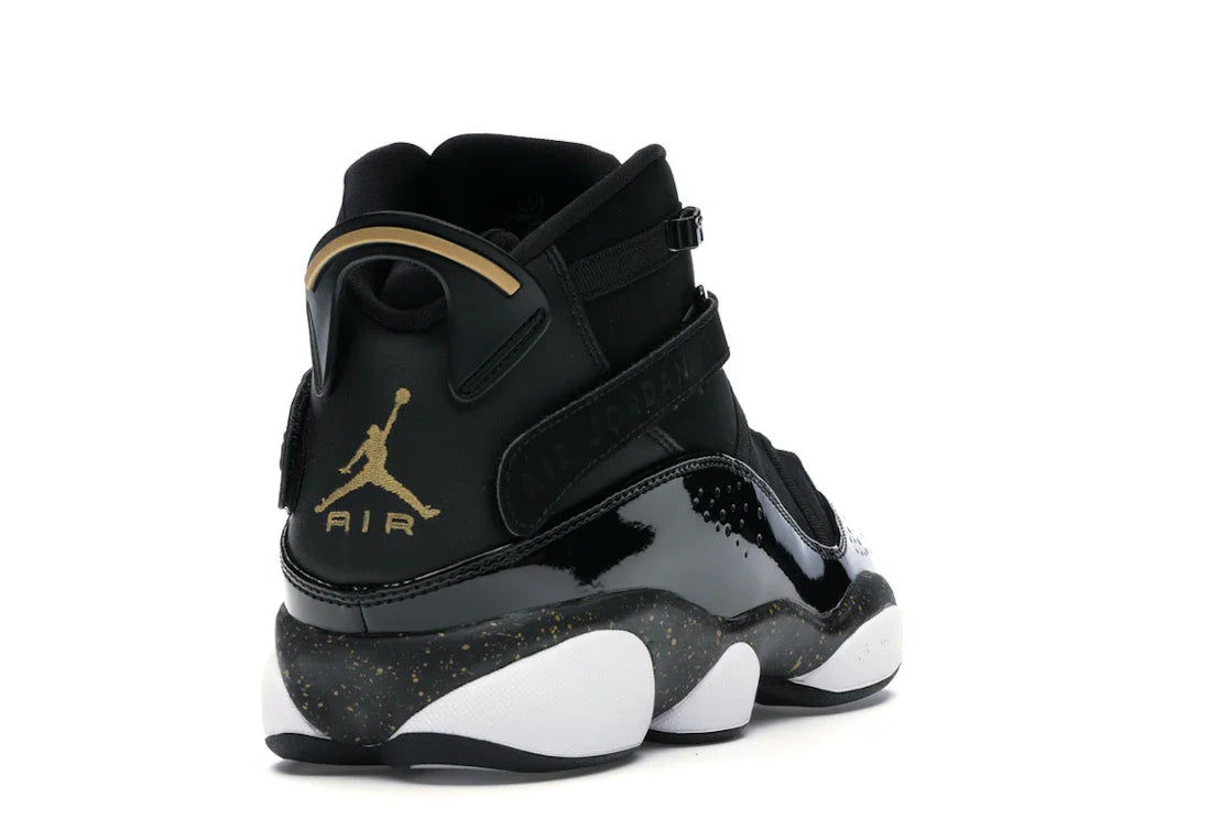 Jordan 6 Rings Schwarz Metallic Gold Weiß