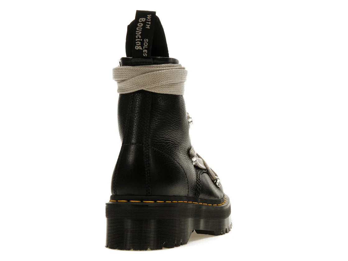Dr. Martens 1460 Quad Ledersohle Pentagramm-Schnürstiefel Rick Owens Schwarz