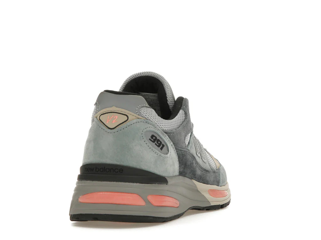 New Balance 991 MiUK Silber Blau Turbulenz