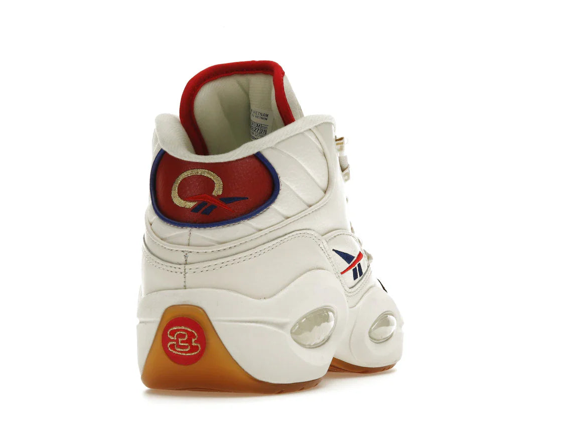 Reebok Question Mid Weiß Rot Blau