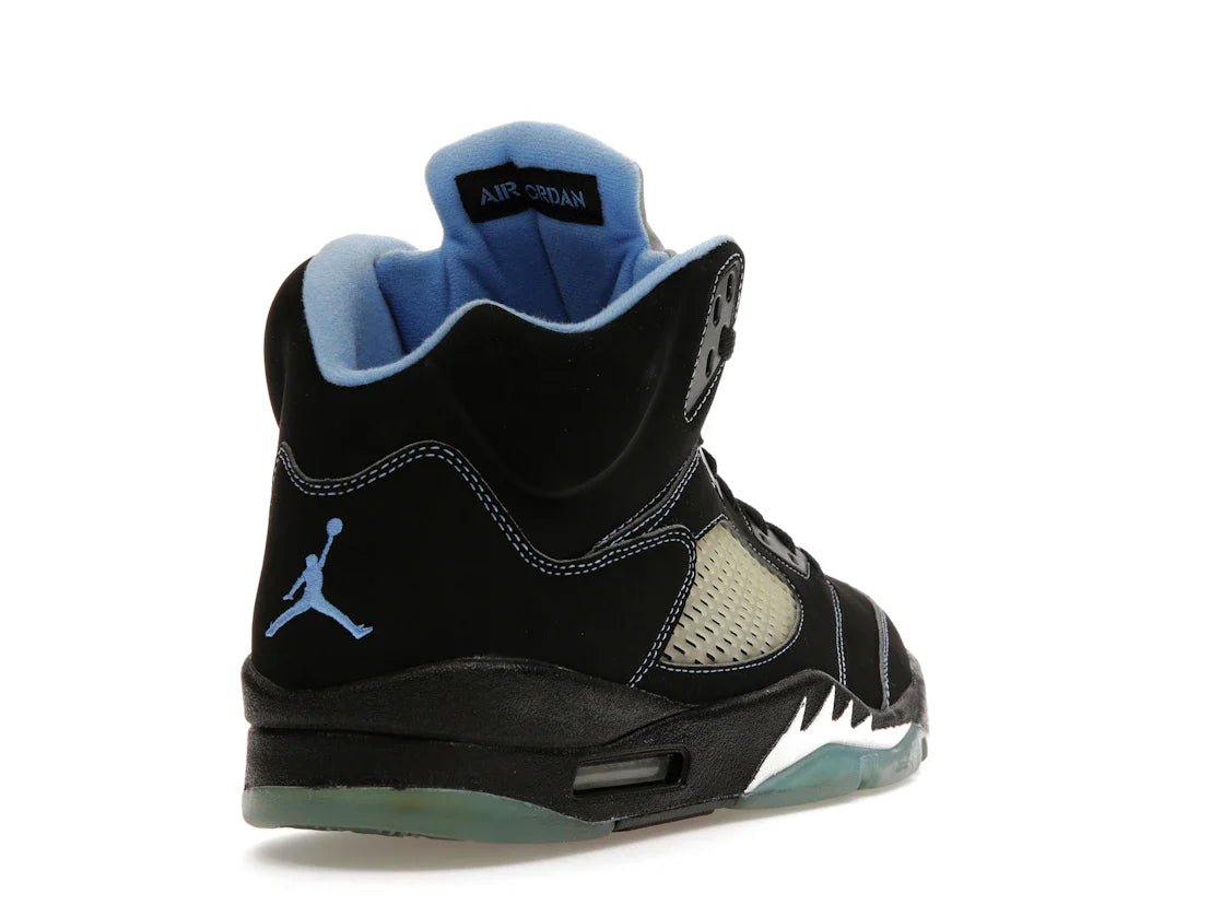 Jordan 5 Retro Schwarz/University Blue