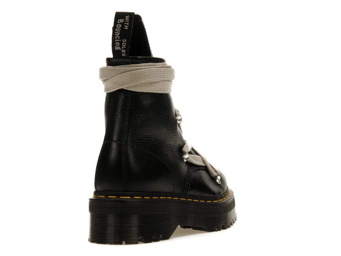 Dr. Martens 1460 Quad Ledersohle Pentagramm-Schnürstiefel Rick Owens Schwarz