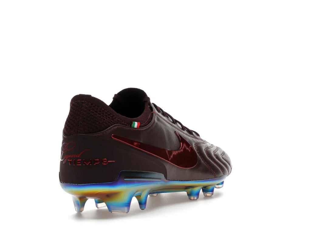 Nike Tiempo Legend 10 Elite Luxe FG Montebelluna Leder Portwein