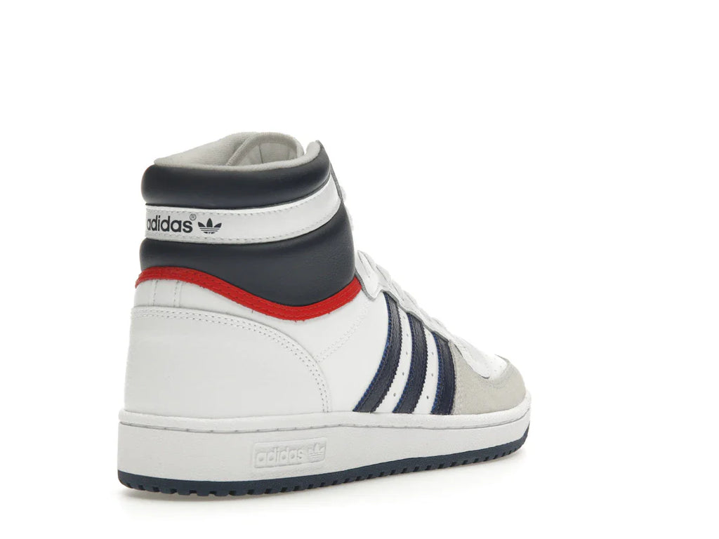 adidas Top Ten Hi Weiß Marineblau Rot