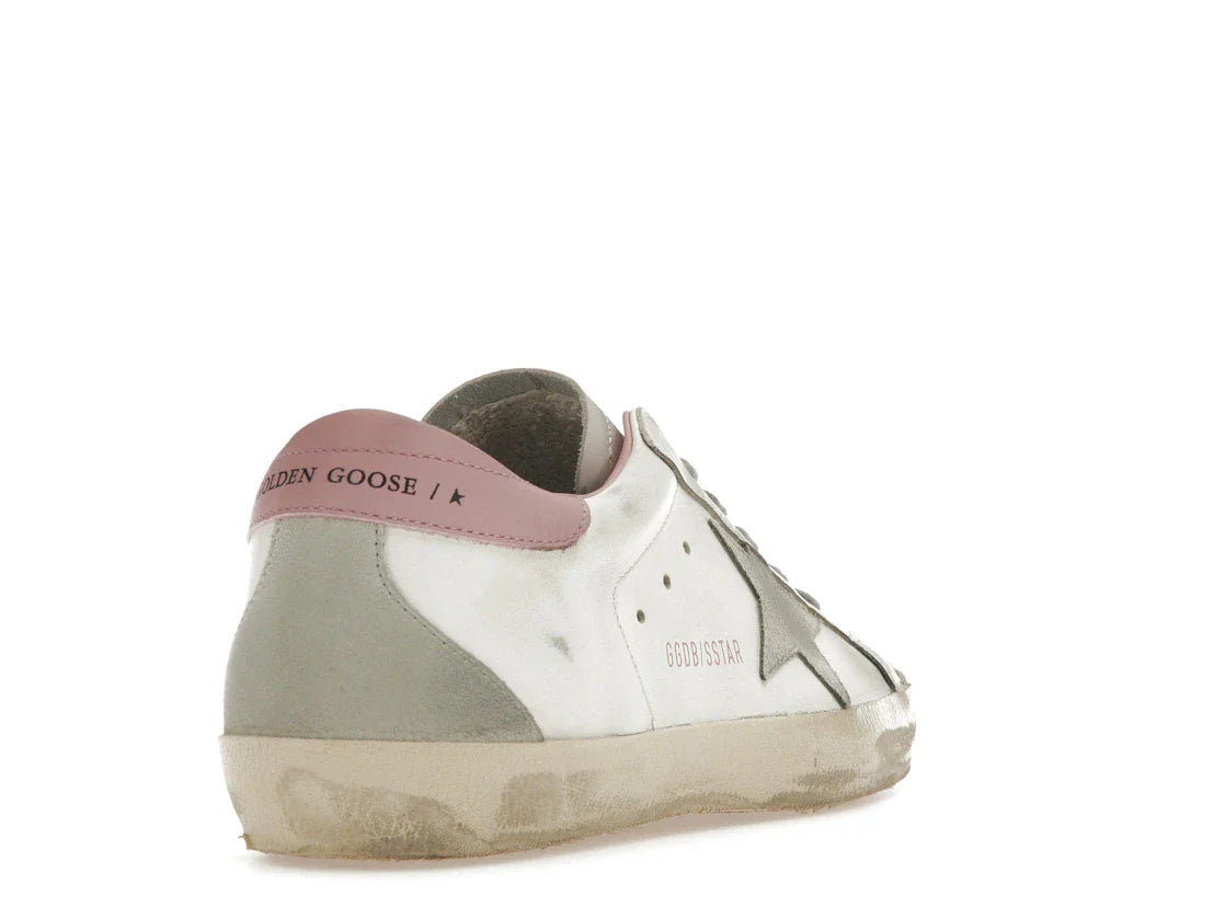 Golden Goose Super-Star Weiß Hellrosa (Damen)