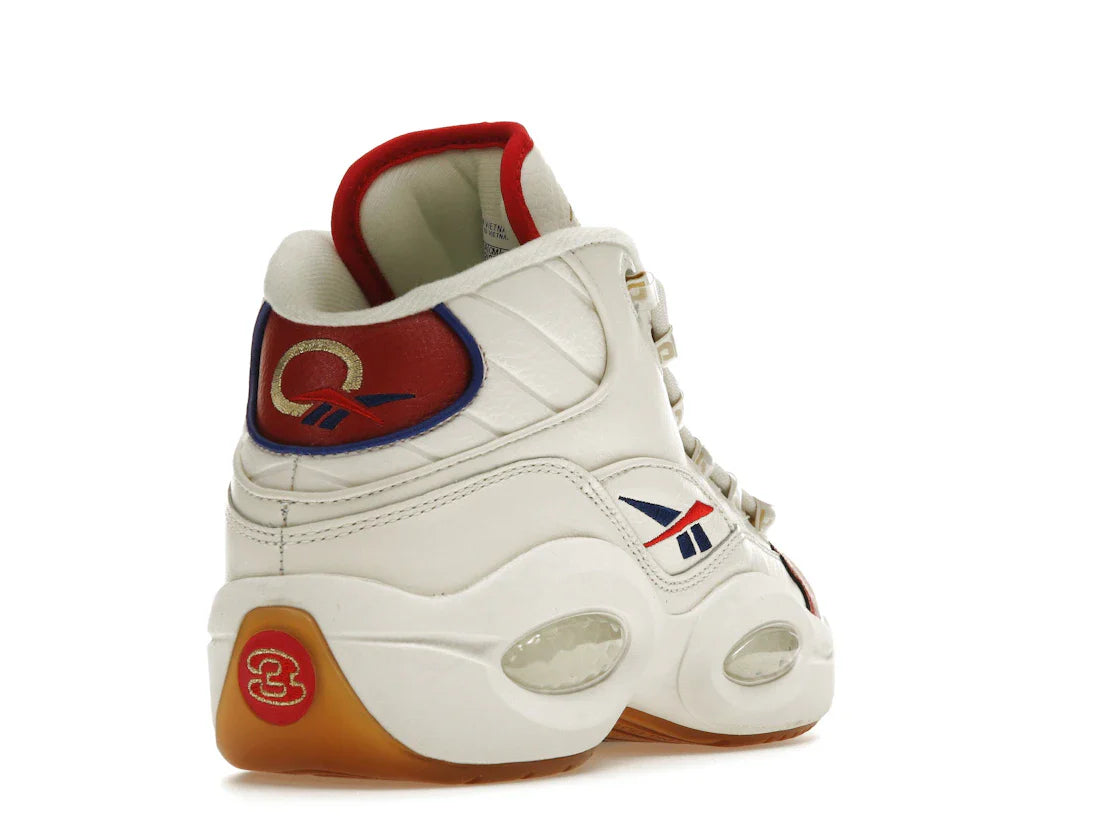 Reebok Question Mid Weiß Rot Blau