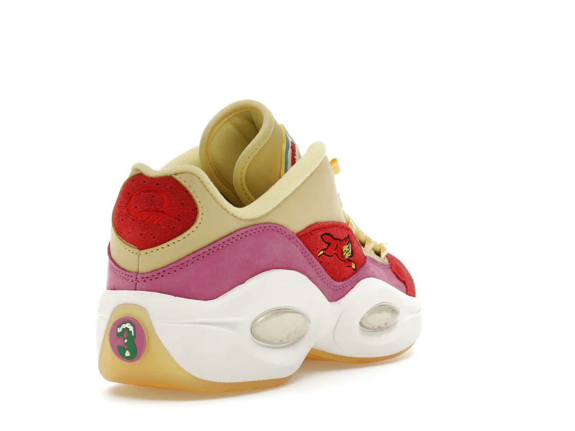 Reebok Question Low BBC Ice Cream Running Dog Gelb Rot