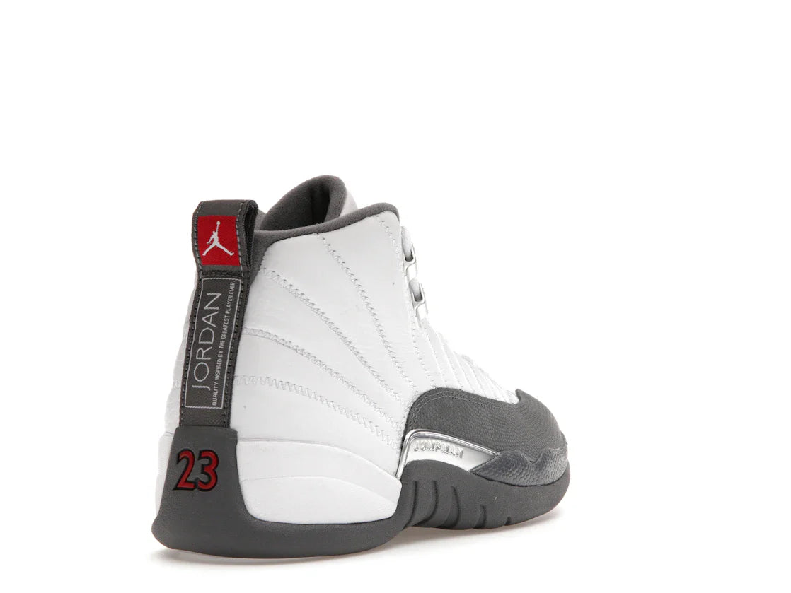 Jordan 12 Retro Weiß Dunkelgrau