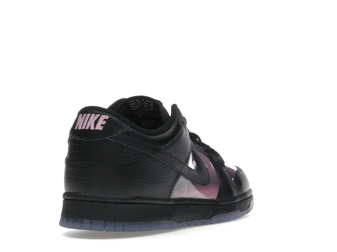 Nike Dunk Low Retro Transparent Schwarz Pink Rise