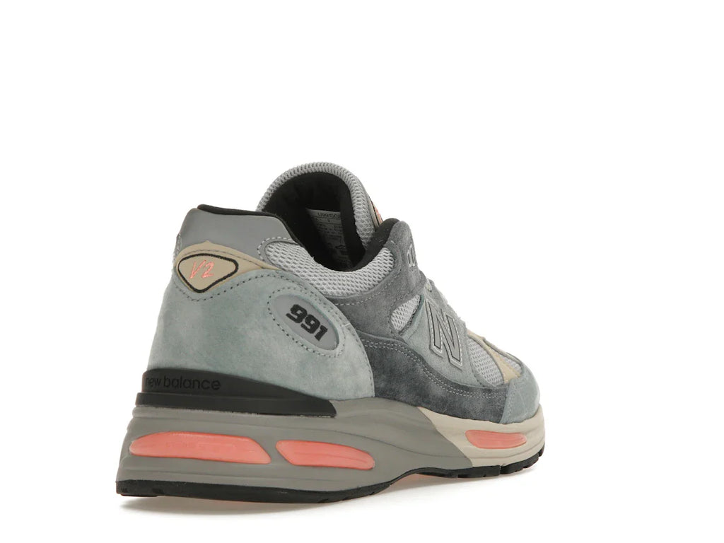 New Balance 991 MiUK Silber Blau Turbulenz