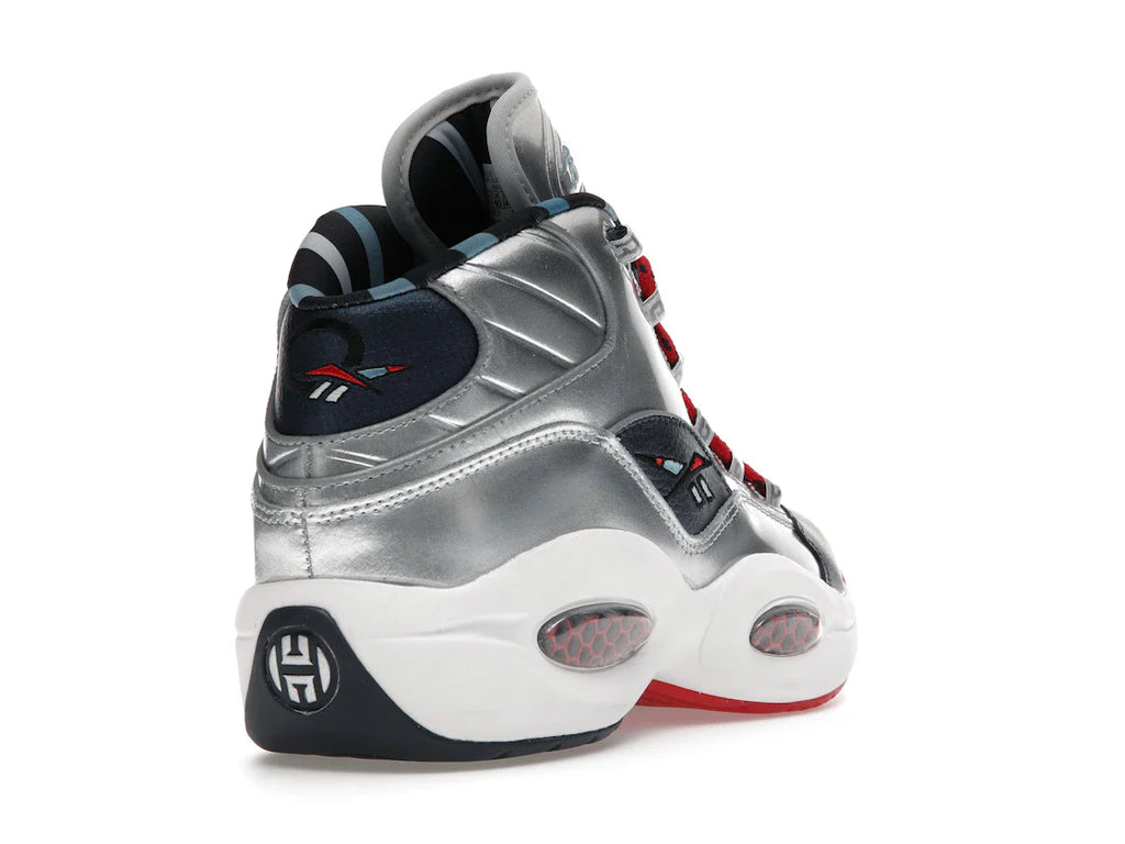 Reebok Question Mid Iverson x Harden Silber