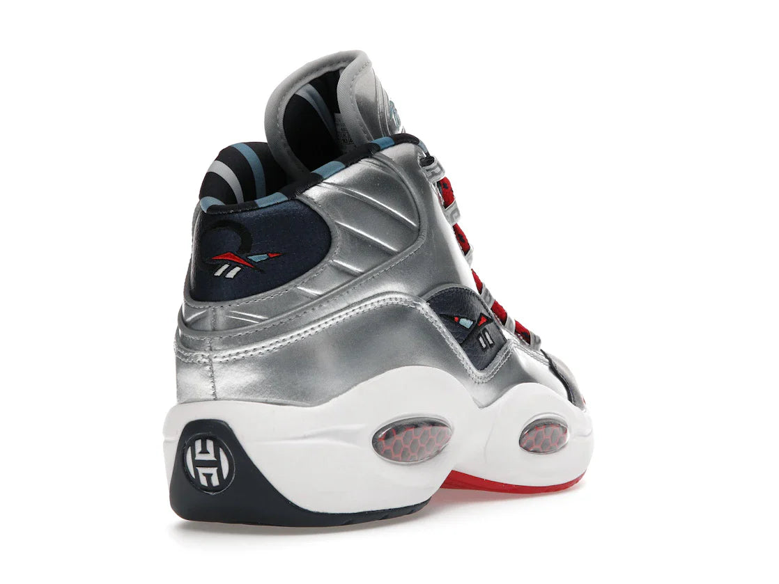 Reebok Question Mid Iverson x Harden Silber