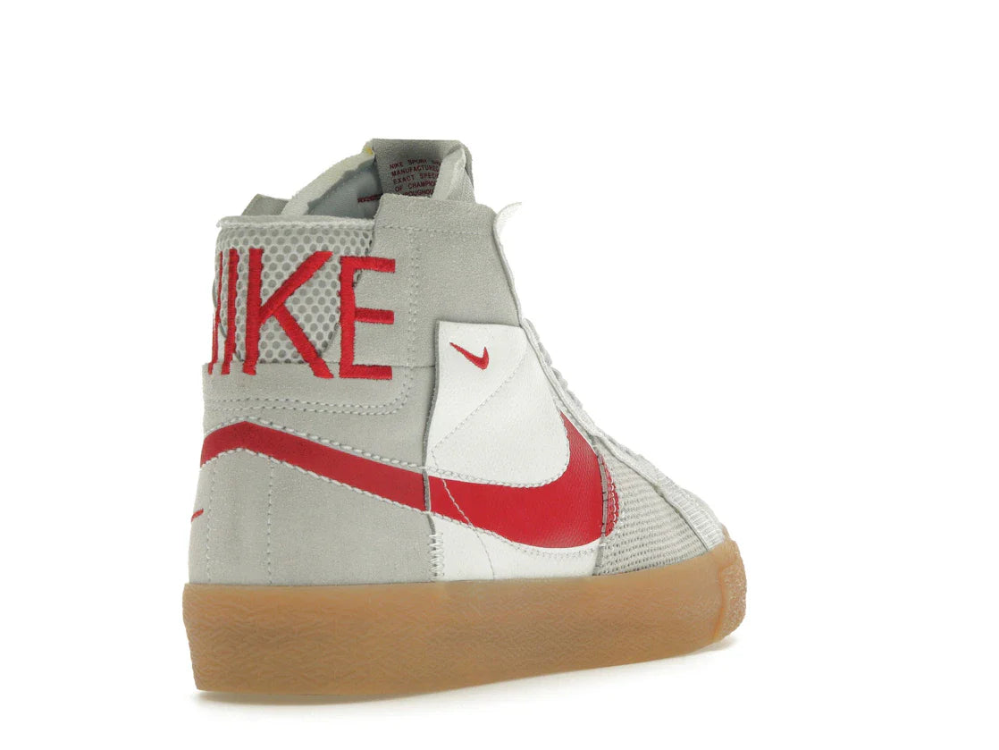 Nike SB Zoom Blazer Mid Premium Deconstructed White University Red Gum