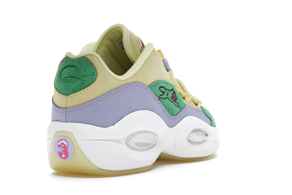 Reebok Question Low BBC Ice Cream Running Dog Gelbgrün
