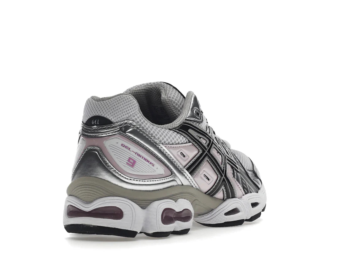 ASICS Gel-Nimbus 9 Weiß Schwarz Hellrosa (Damen)