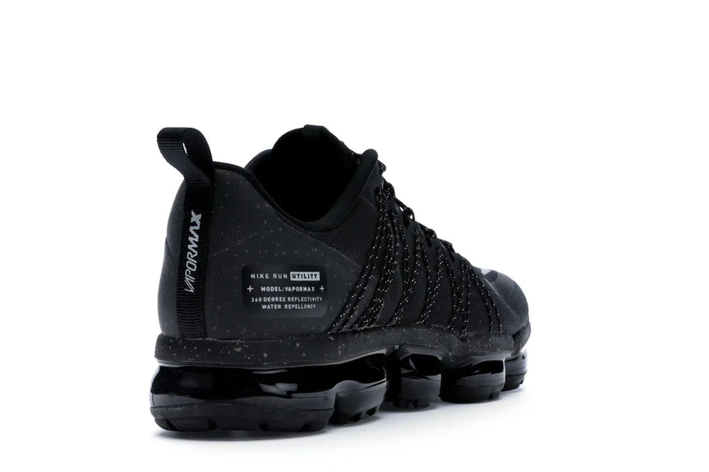 Nike Air VaporMax Run Utility Schwarz Reflektierendes Silber