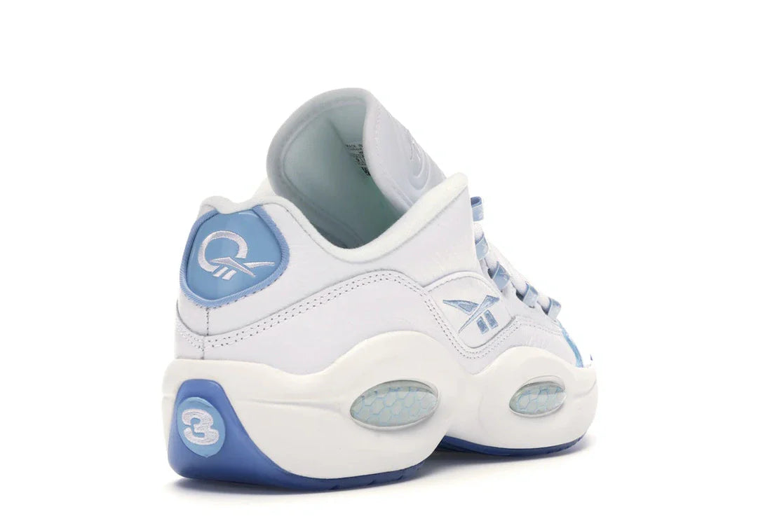Reebok Question Low Patent Toe Carolina Blue