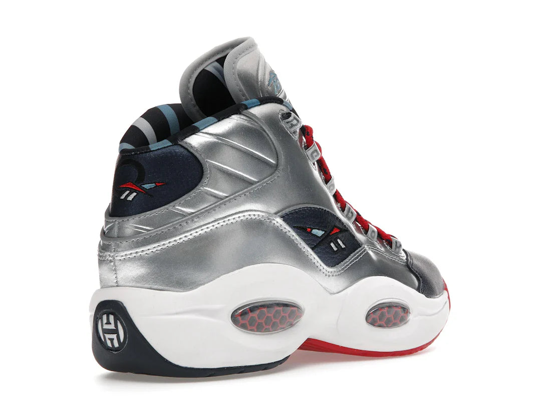 Reebok Question Mid Iverson x Harden Silber