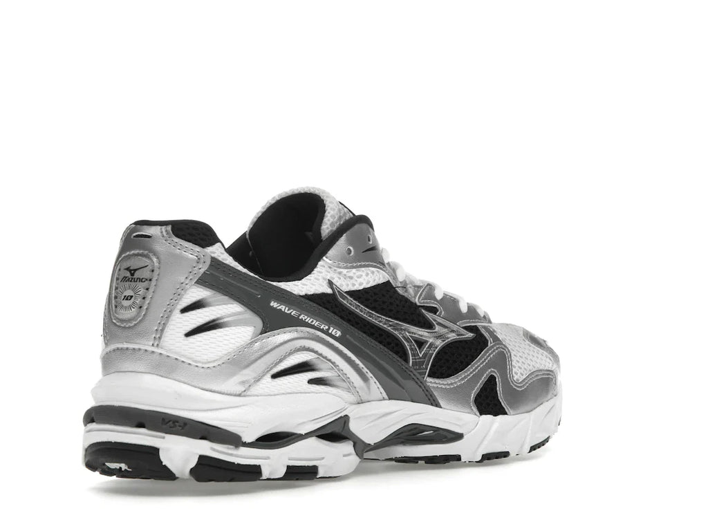 Mizuno Wave Rider 10 Weiß Silber Schwarz