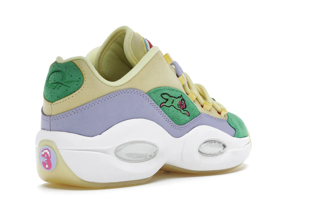 Reebok Question Low BBC Ice Cream Running Dog Gelbgrün