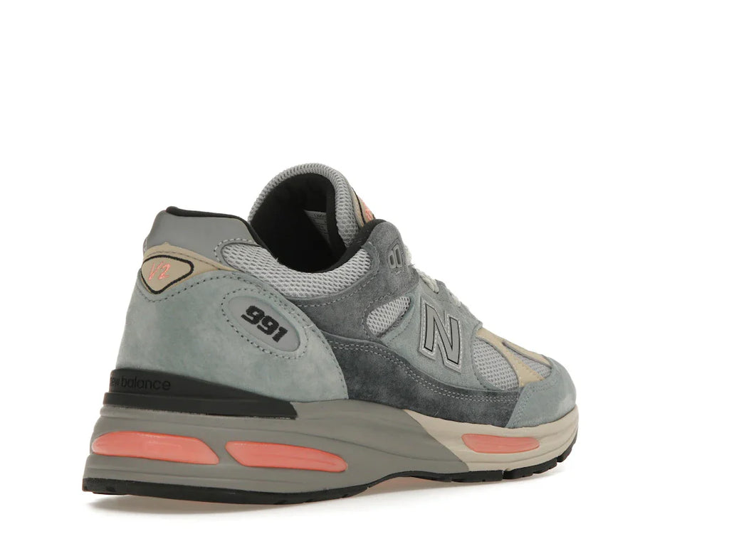 New Balance 991 MiUK Silber Blau Turbulenz