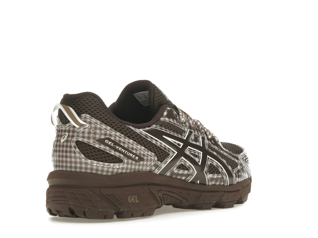 ASICS Gel-Venture 6-stöckiges Modell, rotbraunes Vichy-Karo