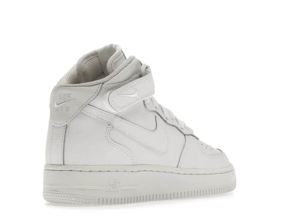 Nike Air Force 1 Mid LE Triple White (GS)