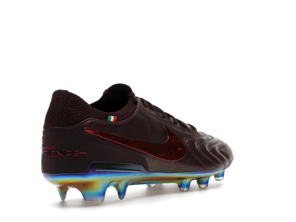 Nike Tiempo Legend 10 Elite Luxe FG Montebelluna Leder Portwein