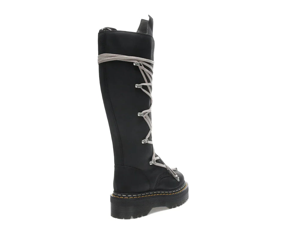 Dr. Martens 1460 DRKSHDW Quad Sole Pentalace Boot Rick Owens Schwarz