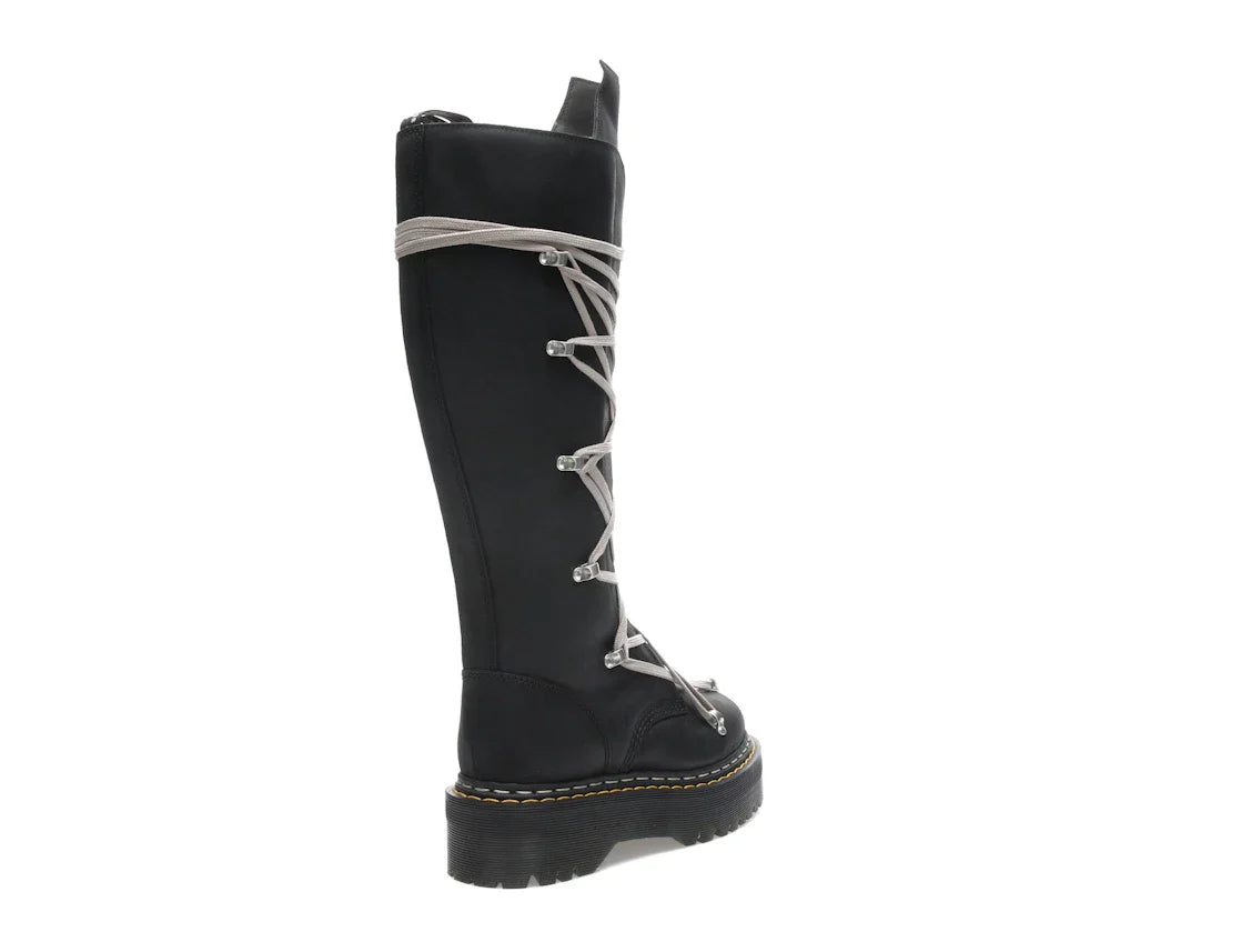 Dr. Martens 1460 DRKSHDW Quad Sole Pentalace Boot Rick Owens Schwarz