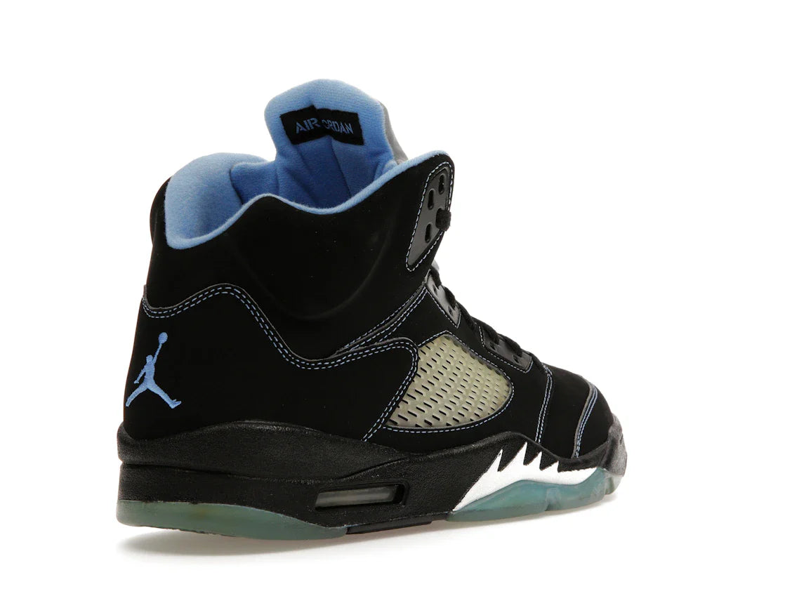 Jordan 5 Retro Schwarz/University Blue