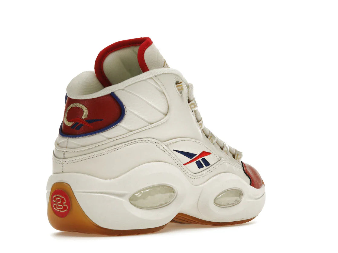 Reebok Question Mid Weiß Rot Blau