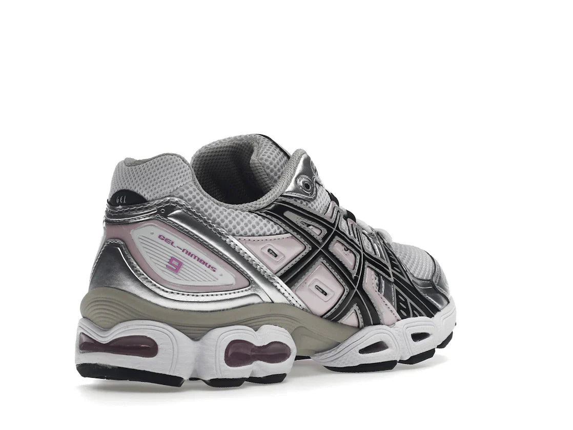 ASICS Gel-Nimbus 9 Weiß Schwarz Hellrosa (Damen)