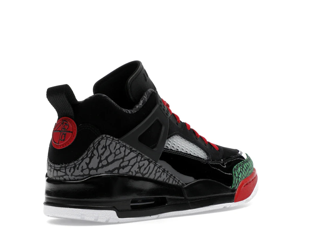 Jordan Spizike Low Schwarz Klassisch Grün Weiß Varsity Rot