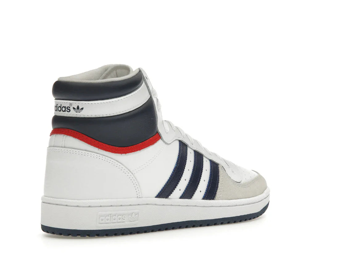 adidas Top Ten Hi Weiß Marineblau Rot