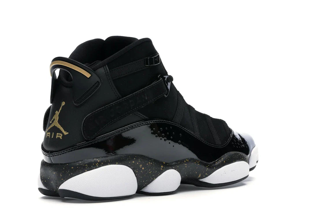 Jordan 6 Rings Schwarz Metallic Gold Weiß