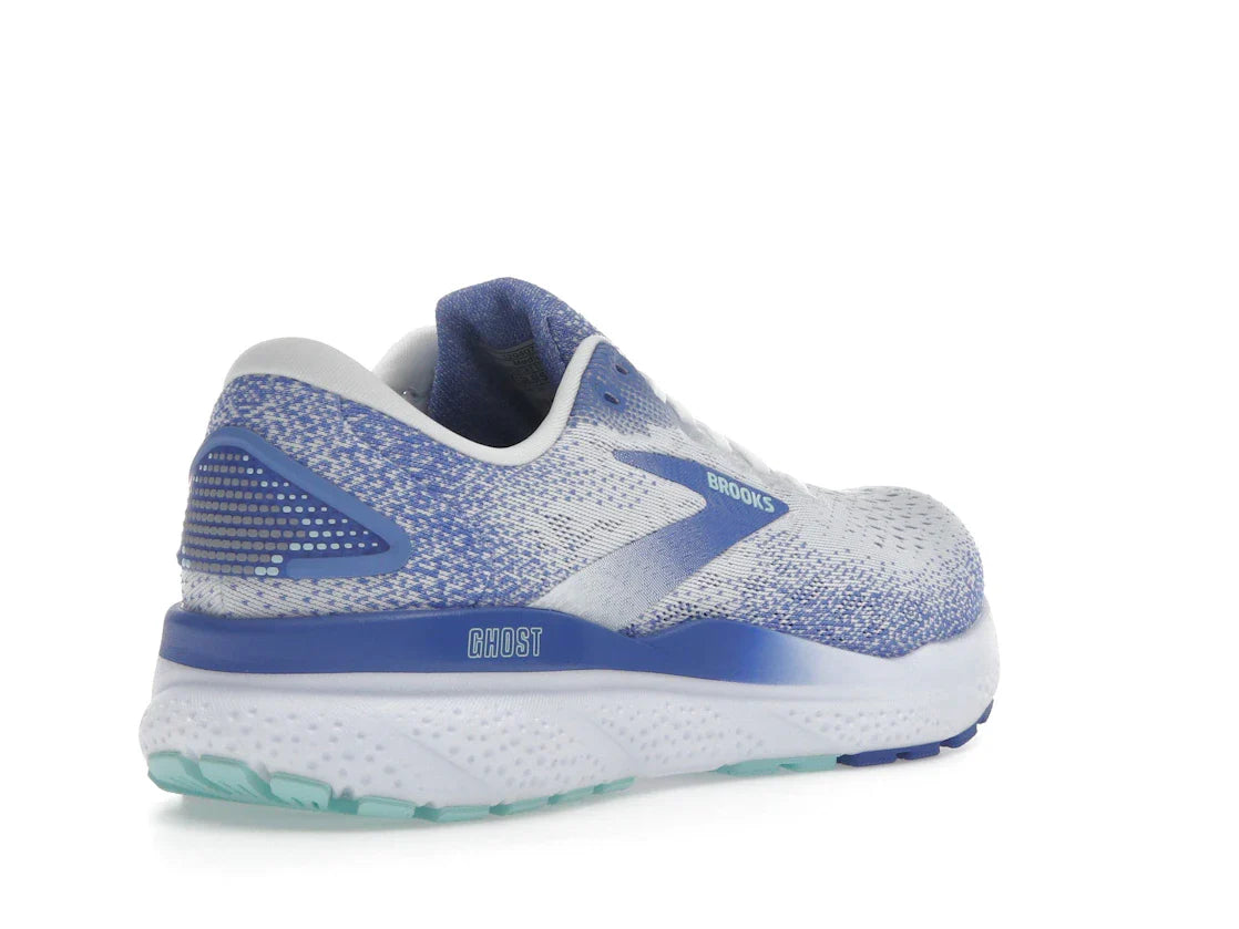 Brooks Ghost 16 White Amparo Blue Limpet Shell (Damen)