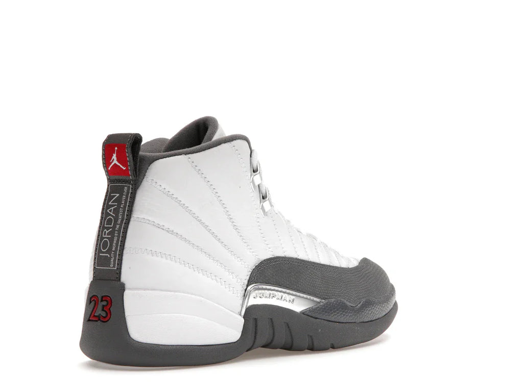 Jordan 12 Retro Weiß Dunkelgrau