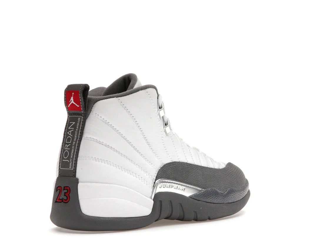 Jordan 12 Retro Weiß Dunkelgrau