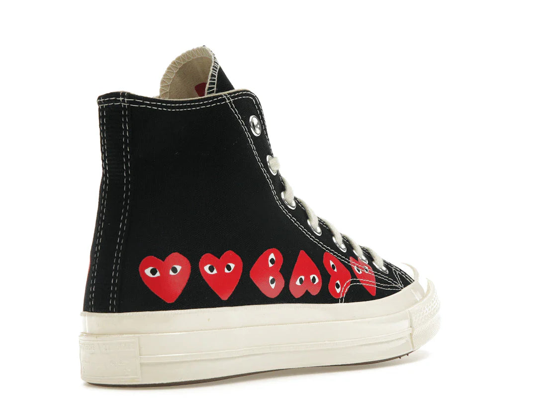 Converse Chuck Taylor All Star 70 Hi Comme des Garçons PLAY Multi-Heart Schwarz